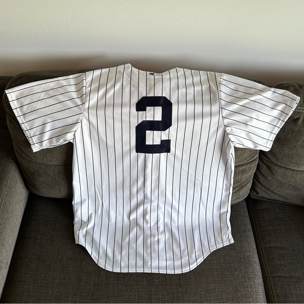 Nike Authentic New York Yankees Derek Jeter #2 MLB Baseball Jersey Men’s Sz L - Picture 7 of 7